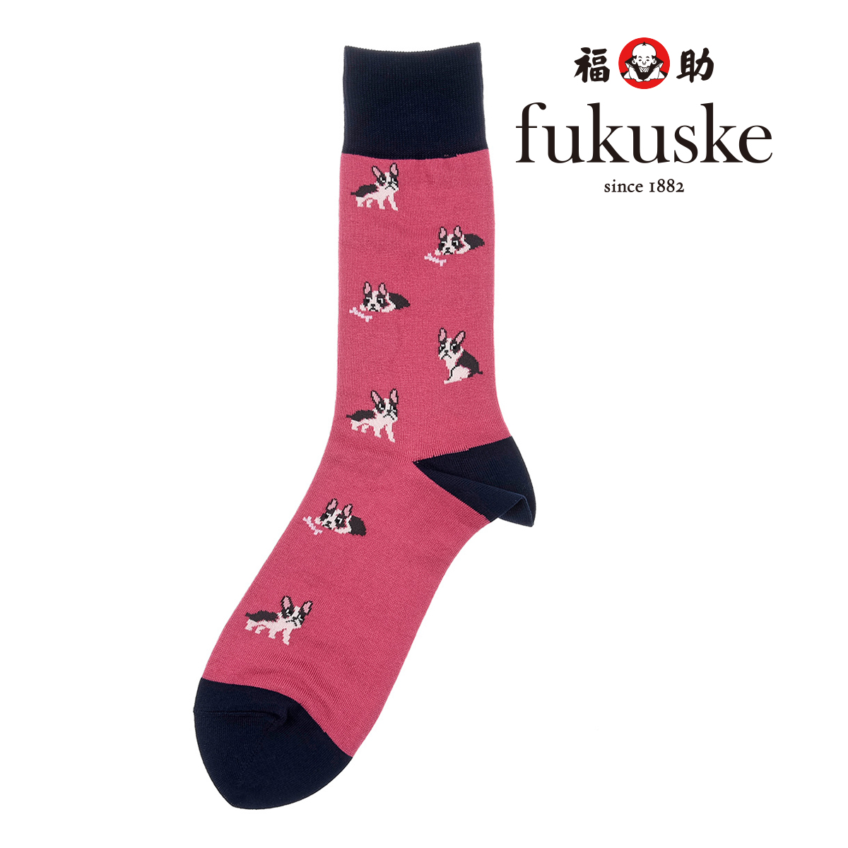 fukuske パイル アメリブ 足袋型 クルー丈 ソックス