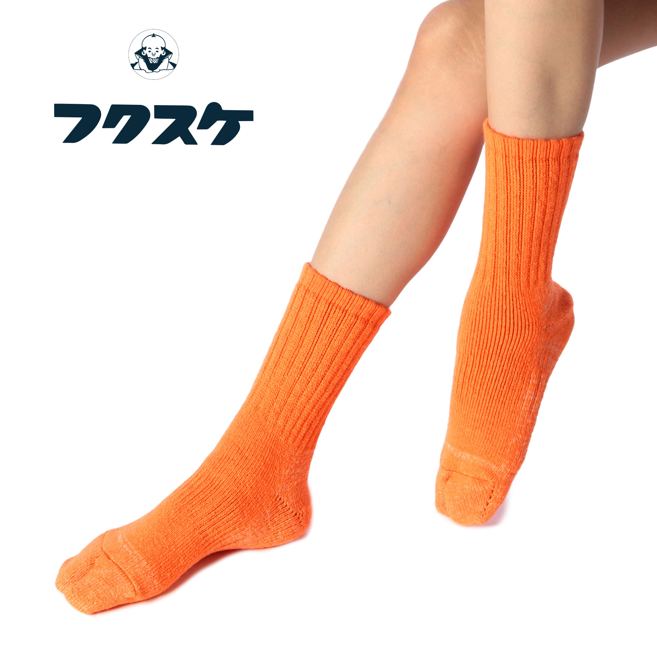 fukuske パイル アメリブ 足袋型 クルー丈 ソックス