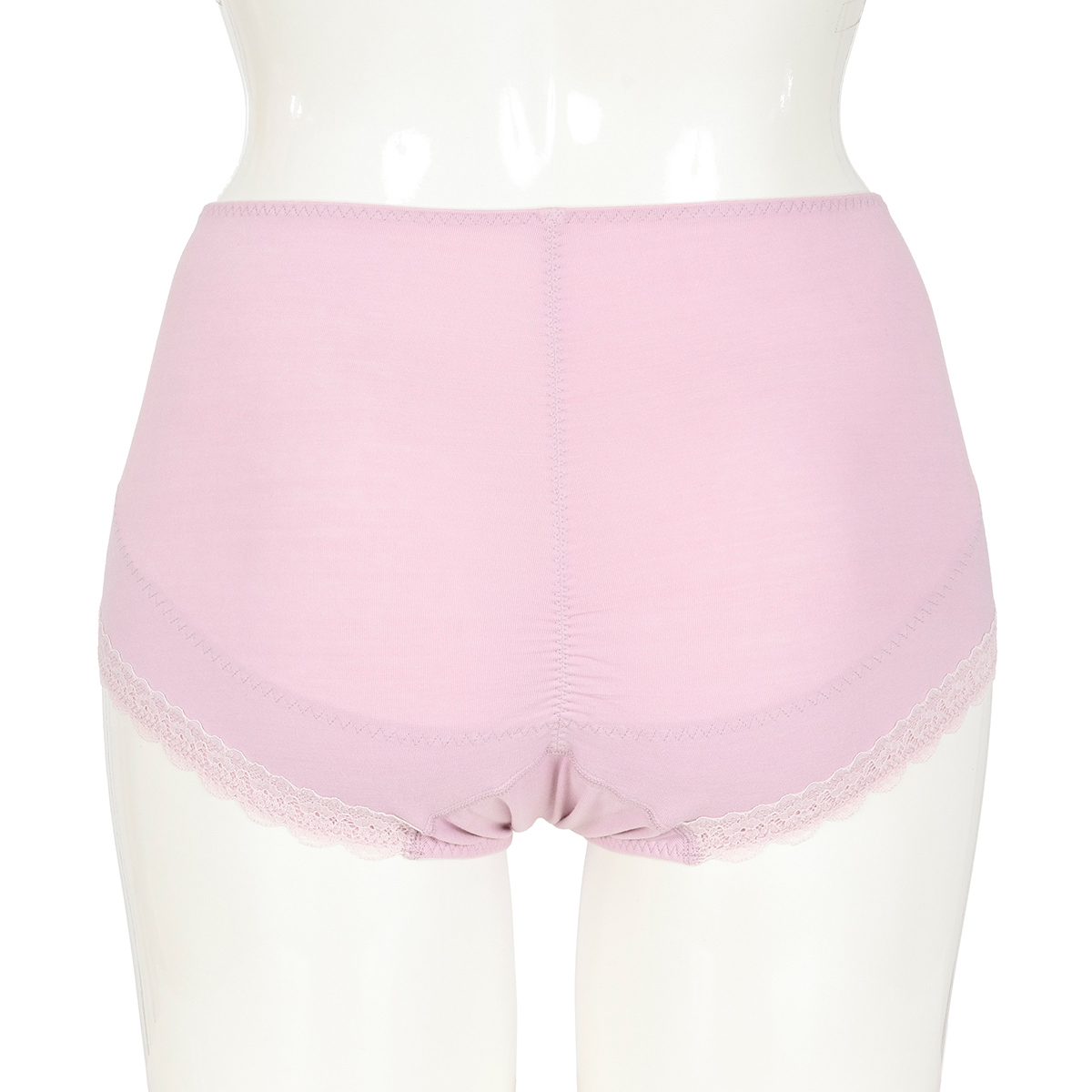 満足 お腹・ヒップ引き上げ 花柄レースショーツ やや深ばき
