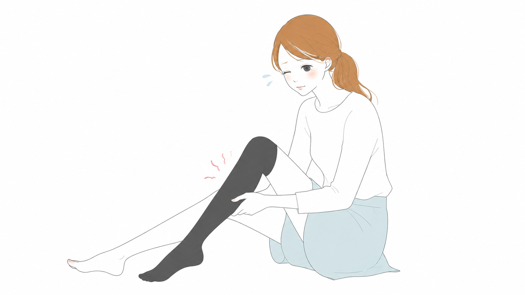 着圧ソックスの正しい履き方