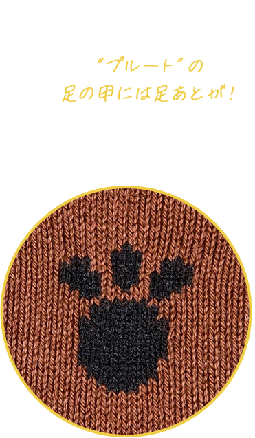 “プルート”の足の甲には足あとが！