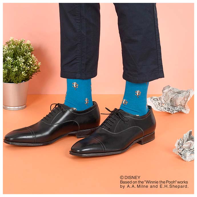 Disney (ディズニー) “くまのプーさん” “ティガー” クルー丈