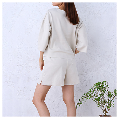 レディース fukuske INTIMATE 綿混 ショートパンツ