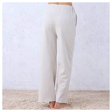 レディース fukuske INTIMATE 綿混 ロングパンツ