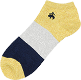 メンズ BrooksBrothers (ブルックスブラザーズ) ブロック切替 スニーカー丈 ソックス