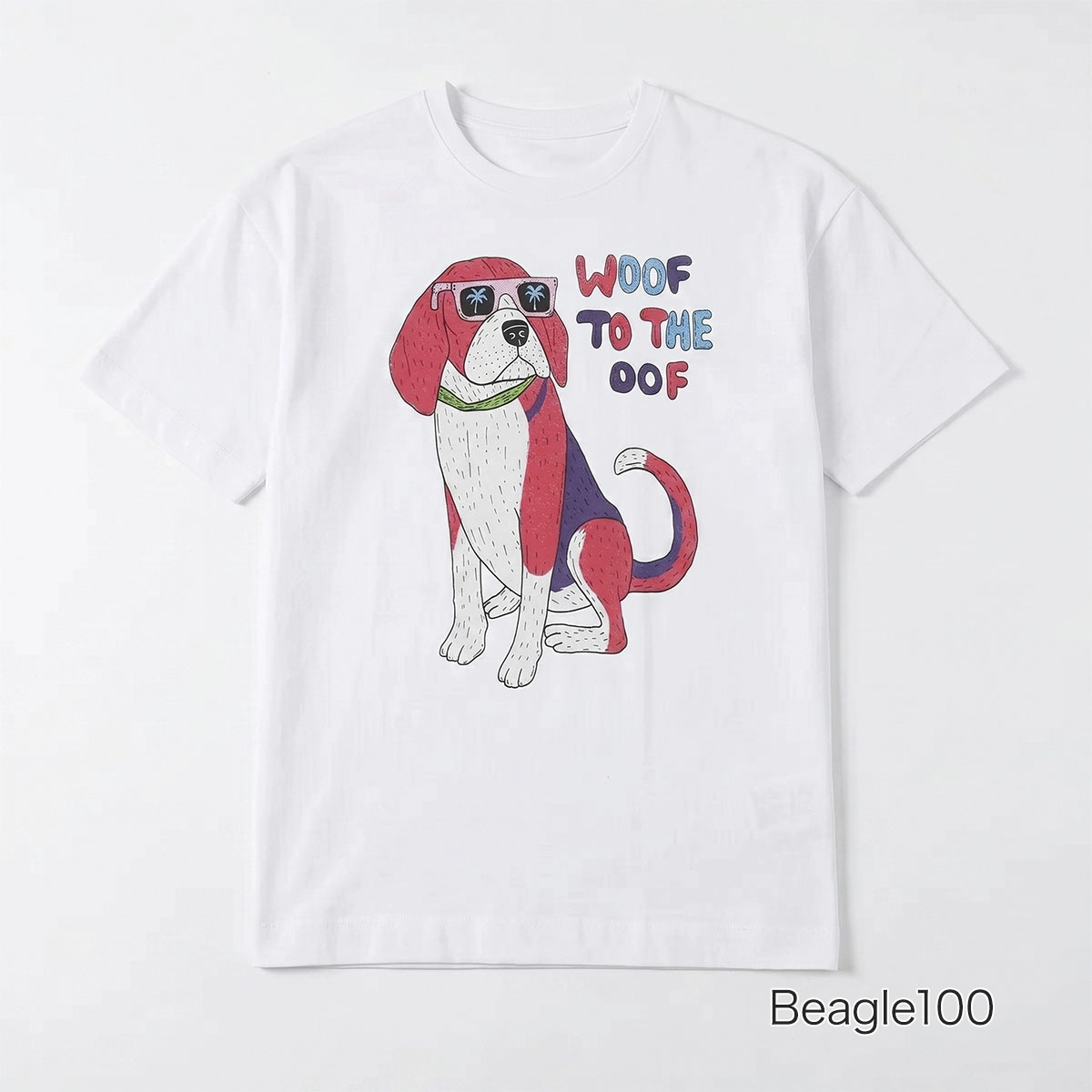 Tシャツ アニマル柄ビッグプリント 半袖
