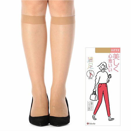満足 《美しく心地いい》 ノンラン ショートストッキング ひざ下丈