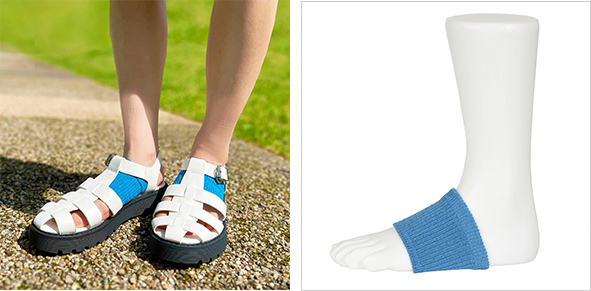   . fukuske チューブタイプ ラメ つま先なし ソックス