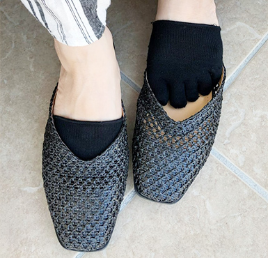 fukuske 表糸シルク100% 5本指 つま先ソックス