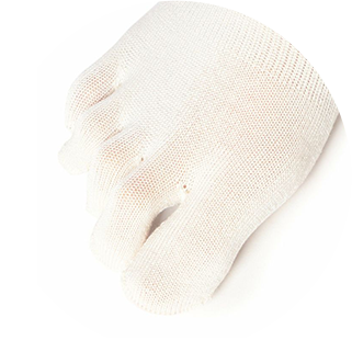 fukuske 表糸シルク100% 5本指 つま先ソックス