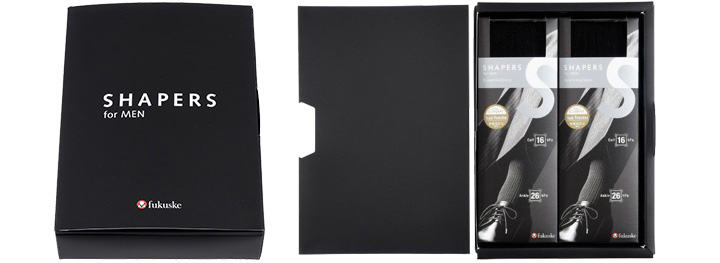 SHAPERS for MEN シェーパーズ 着圧 靴下 ギフトボックス 2足セット