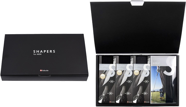 SHAPERS for MEN シェーパーズ 着圧 靴下 ギフトボックス 2足セット