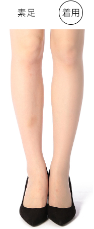 シャドーグレーのストッキング着用イメージ