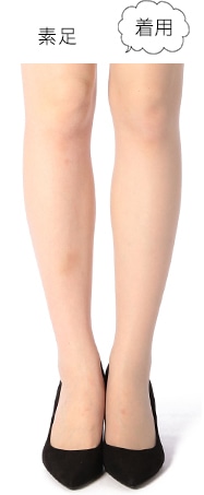 シャドーグレーのストッキング着用イメージ