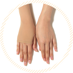 レディース 満足 ノンラン 親指穴付き アームカバー