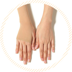 レディース 満足 ノンラン 親指穴付き アームカバー