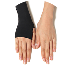 レディース 満足 ノンラン 親指穴付き アームカバー