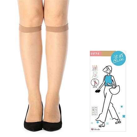 満足 ＜ひざ下丈＞ 《涼感さらっと》 コンジュゲート ショートストッキング