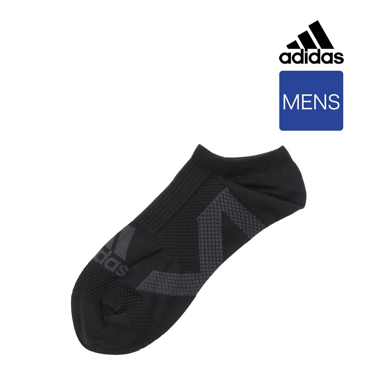 靴下 メンズ adidas (アディダス) エアスルーメッシュ 無地 スニーカー丈  06557w<br>紳士 男性  フクスケ fukuske