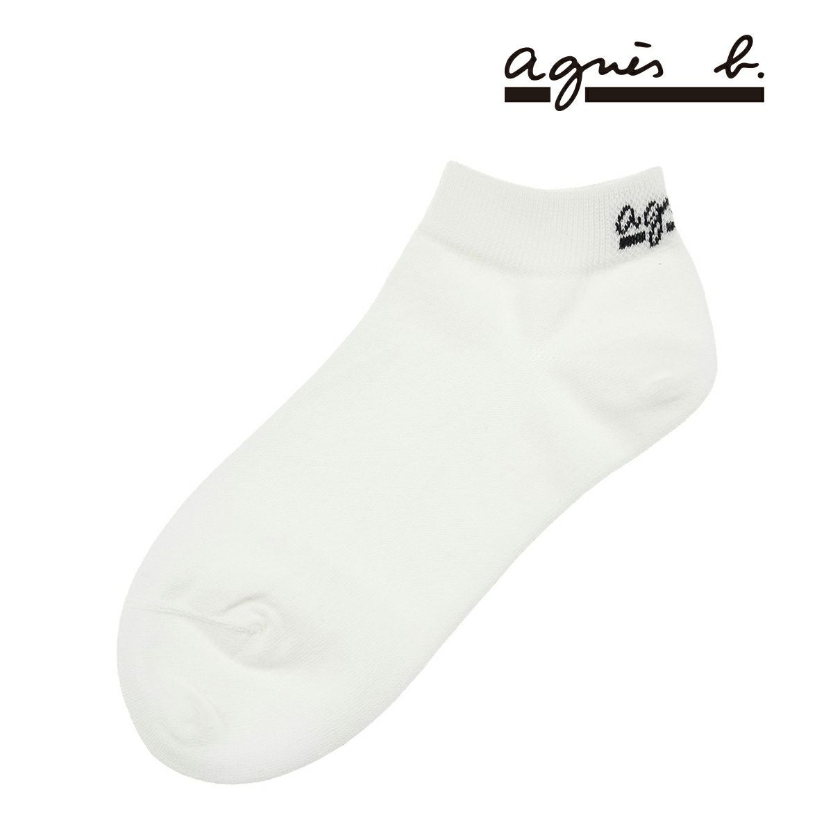 agnes b.(アニエスベー)】 靴下 バックロゴ スニーカー丈 (3144-811