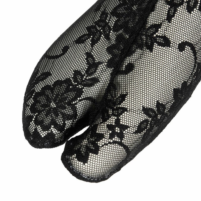 レディース足袋レース底黒