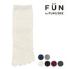 レディースソックス無地履き口ソフト5本指