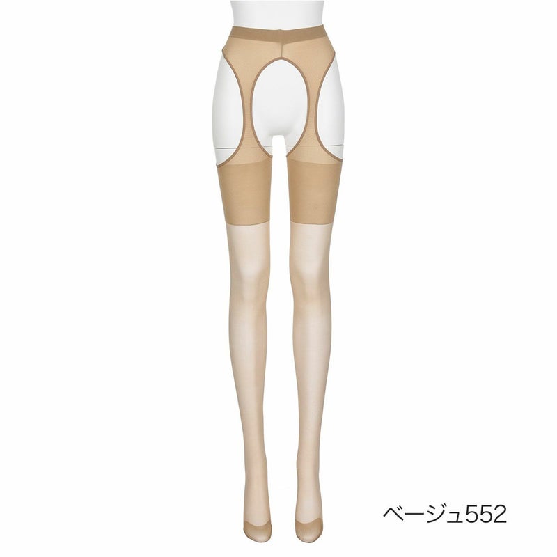レディースストッキング無地ゾッキタイプつま先補強吸汗加工抗菌防臭静電気防止ゆったりプラスサイズ