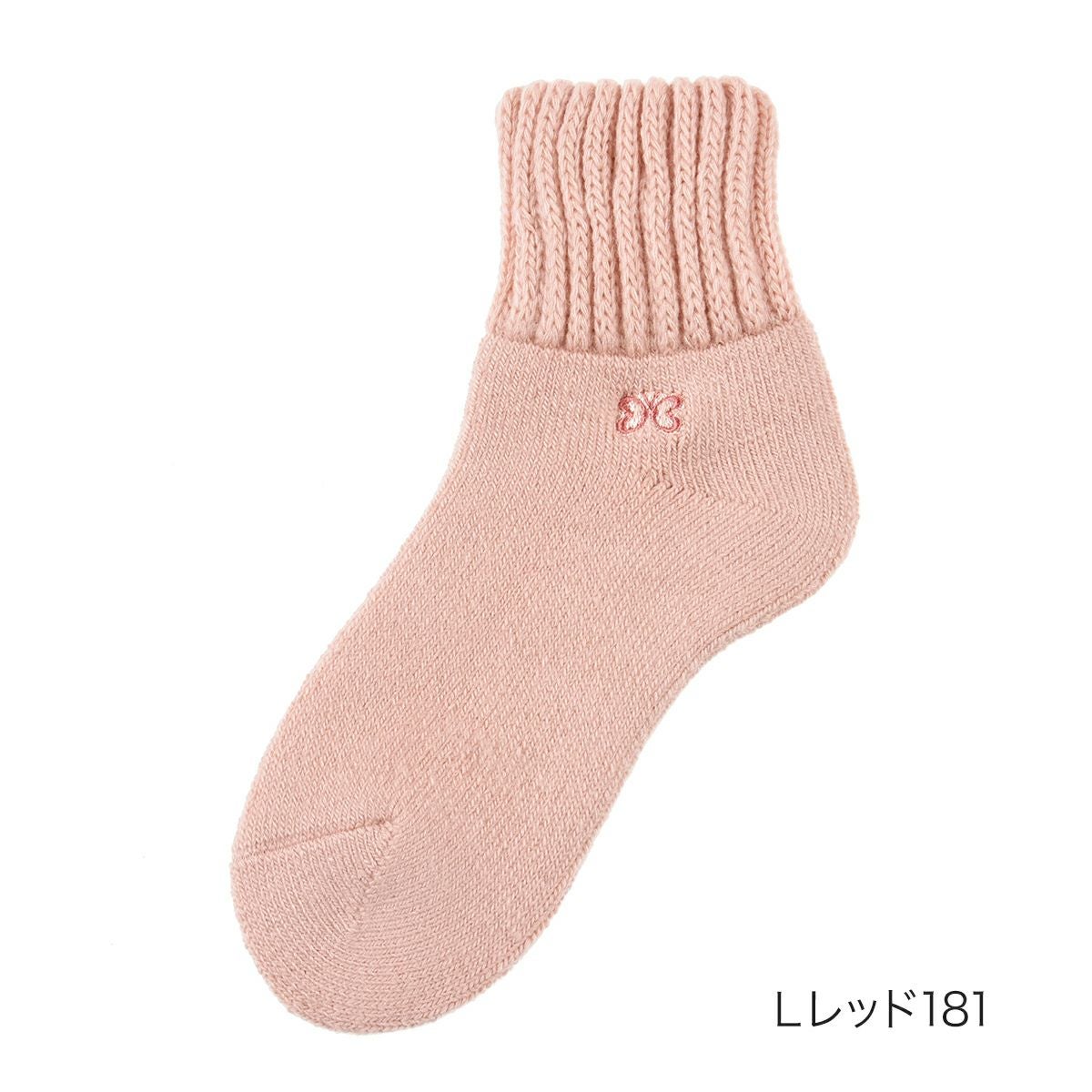 HANAEMORI(ハナエモリ)】靴下 クルー丈 無地 ワンポイント (3203-822