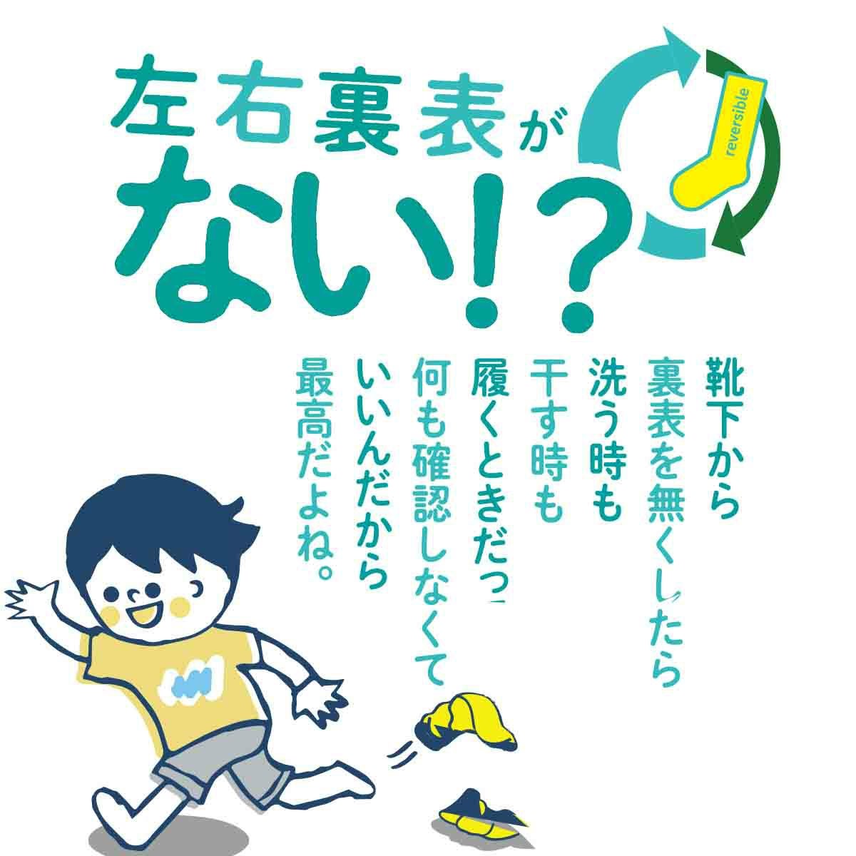 fukuske FUN(フクスケファン) ： リバーシブルソックス 平無地