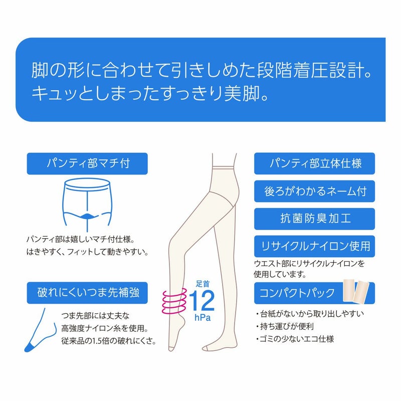 マチ付・ネーム付足首１２hpa足型セットつま先高強度補強抗菌防臭加工リサイクルナイロン使用
