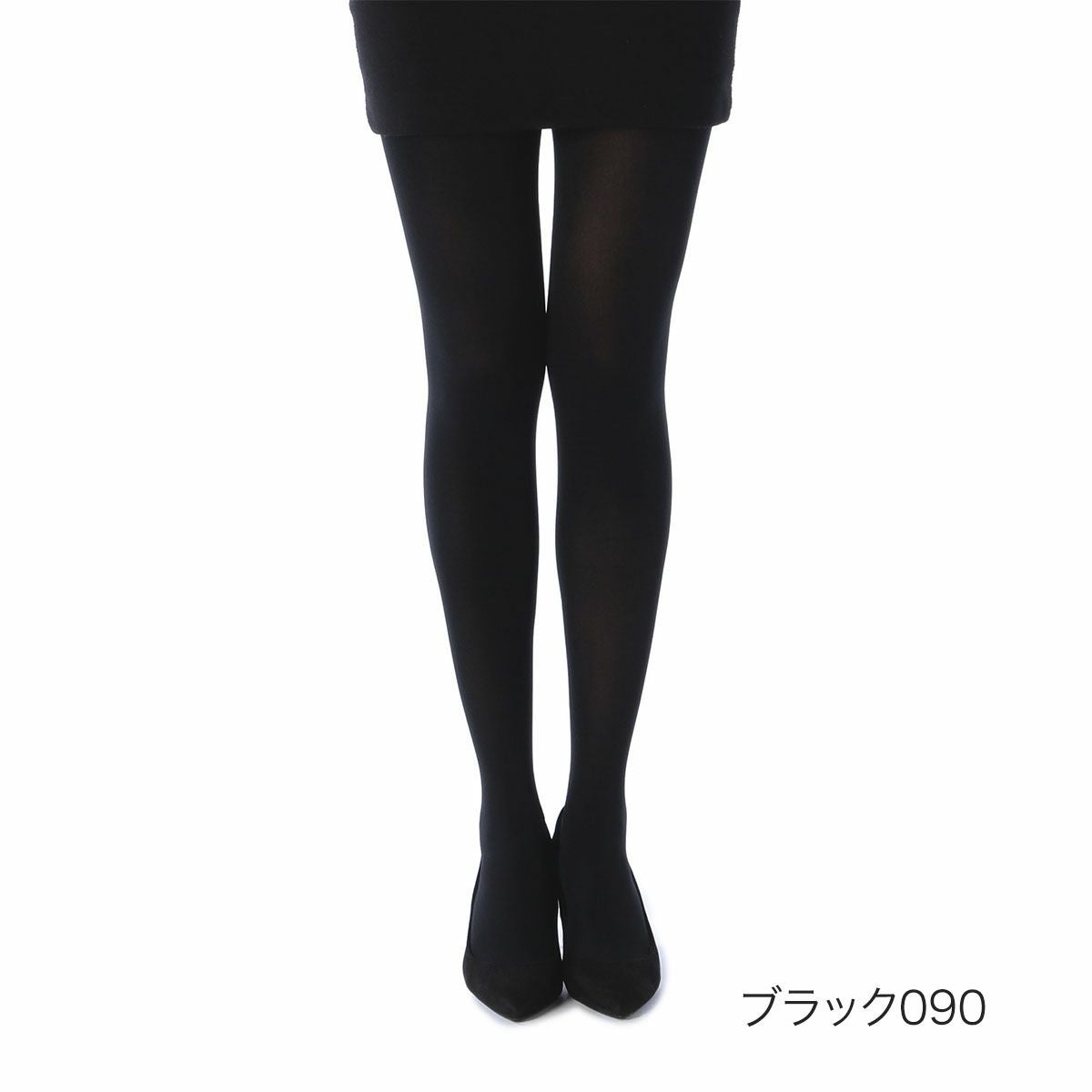 デニール　denier エッグパンツ　黒　フリーサイズ おなかゆったり気分】 タイツ 無地 80デニール 伸縮性(717Q1301