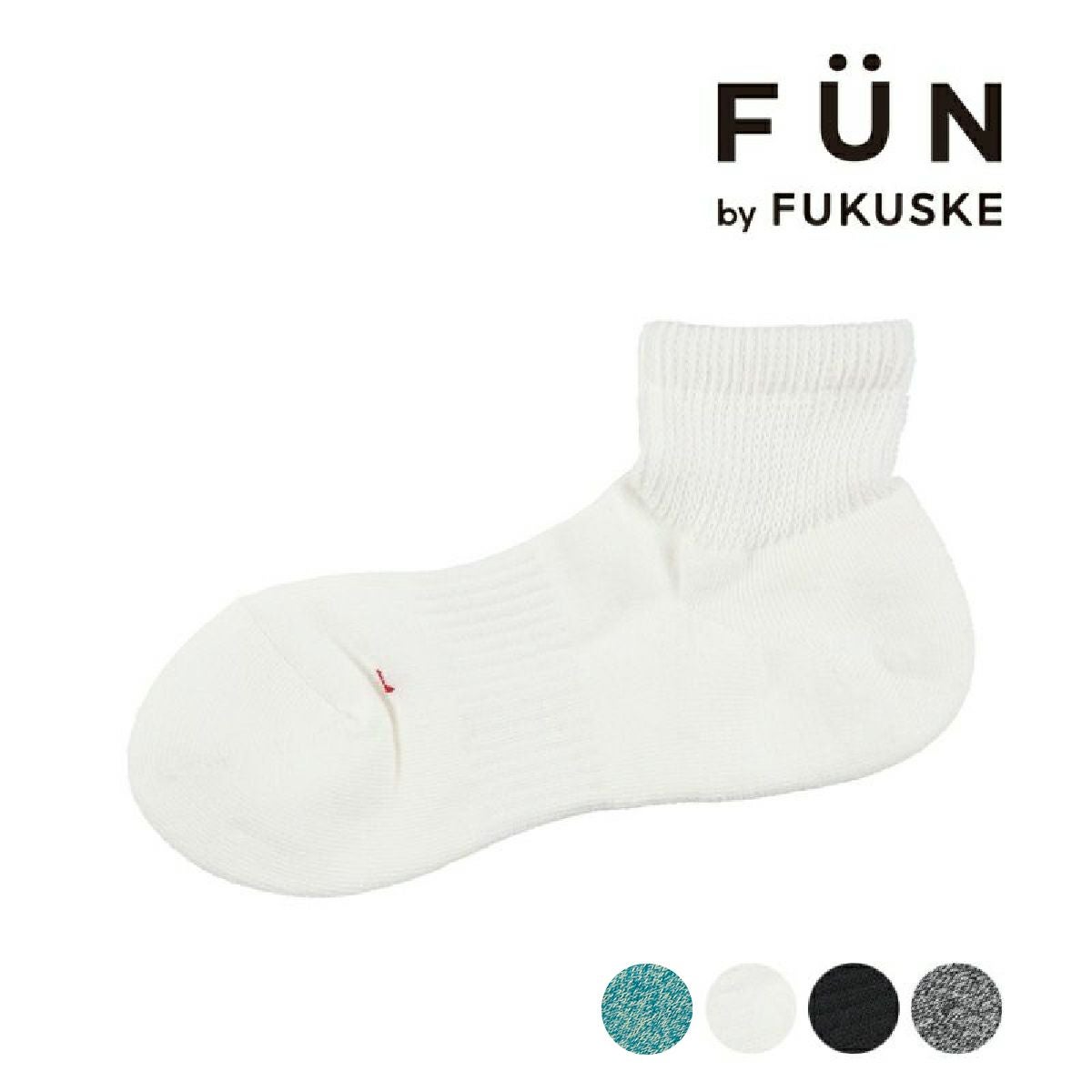 fukuske FUN(フクスケファン)】 靴下 NewNormalSocks 杢柄 無地 クルー