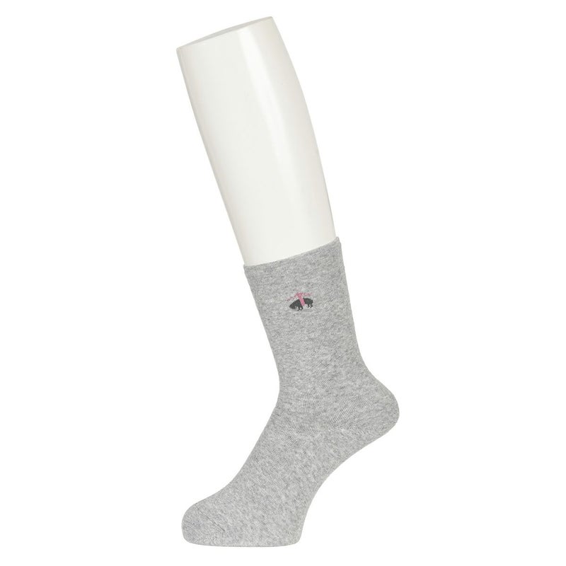 【ブルックスブラザーズ】靴下無地ワンポイントクルー丈パイル(2B363)