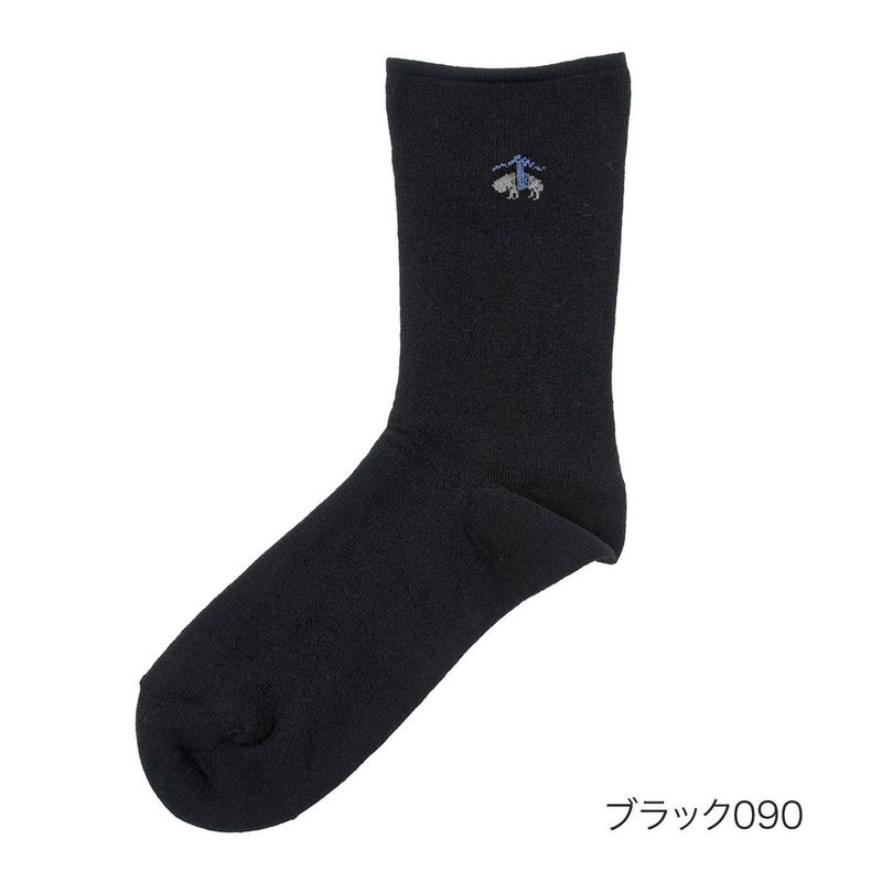 【ブルックスブラザーズ】靴下無地ワンポイントクルー丈パイル(2B363)