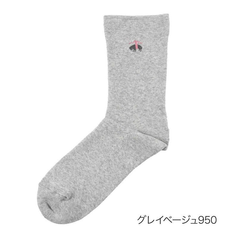 【ブルックスブラザーズ】靴下無地ワンポイントクルー丈パイル(2B363)