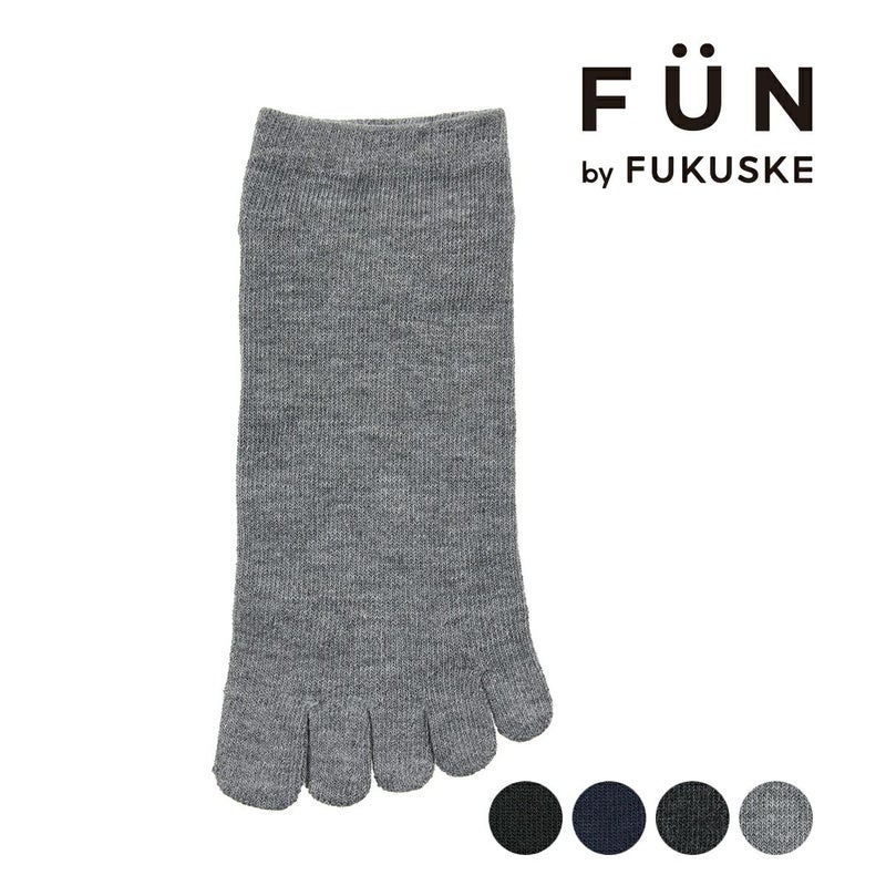 【fukuskeFUN(フクスケファン)】靴下5本指スニーカー丈(3FF01W)