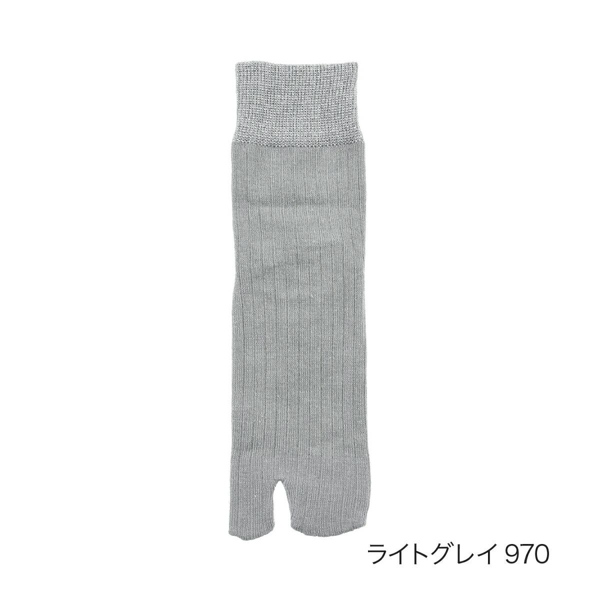 fukuske FUN(フクスケファン)】 靴下 足袋型 無地 履き口ラメ クルー丈