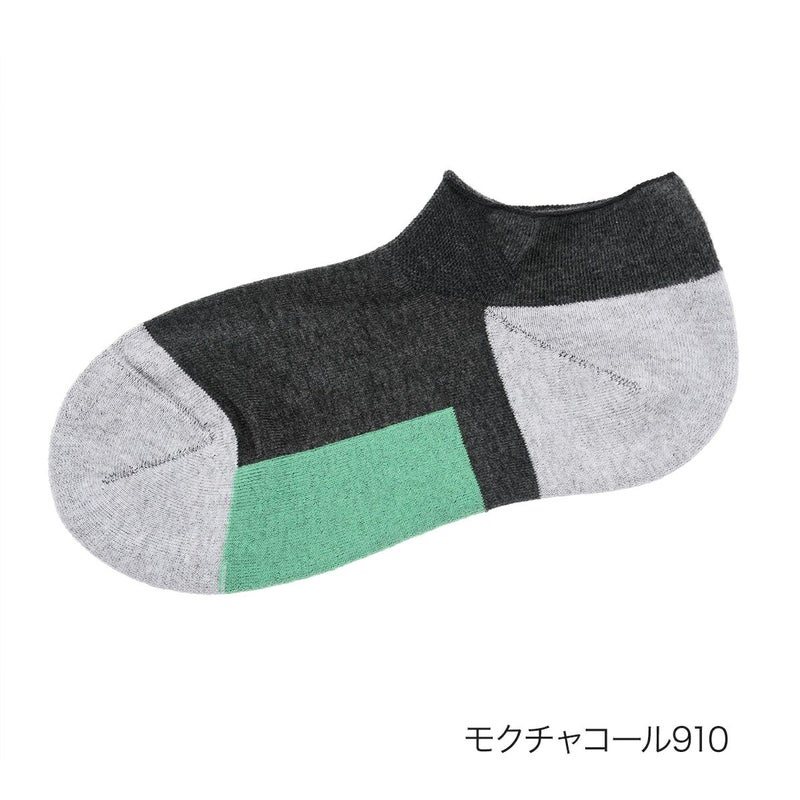 【fukuske(フクスケ)】靴下バイカラースニーカー丈(3363-826)