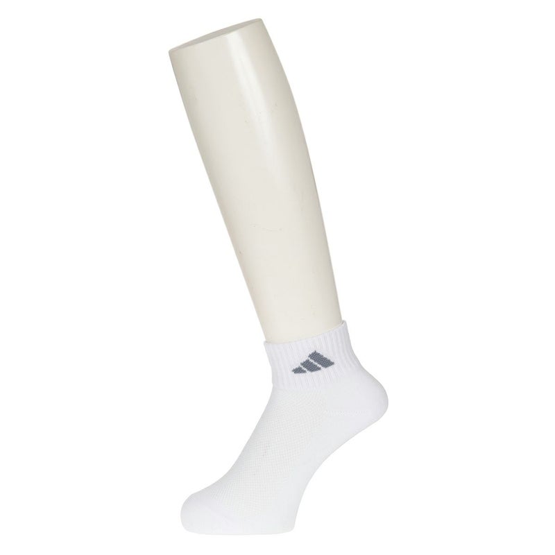 【アディダス】3足組靴下無地ワンポイントショート丈(06017W)