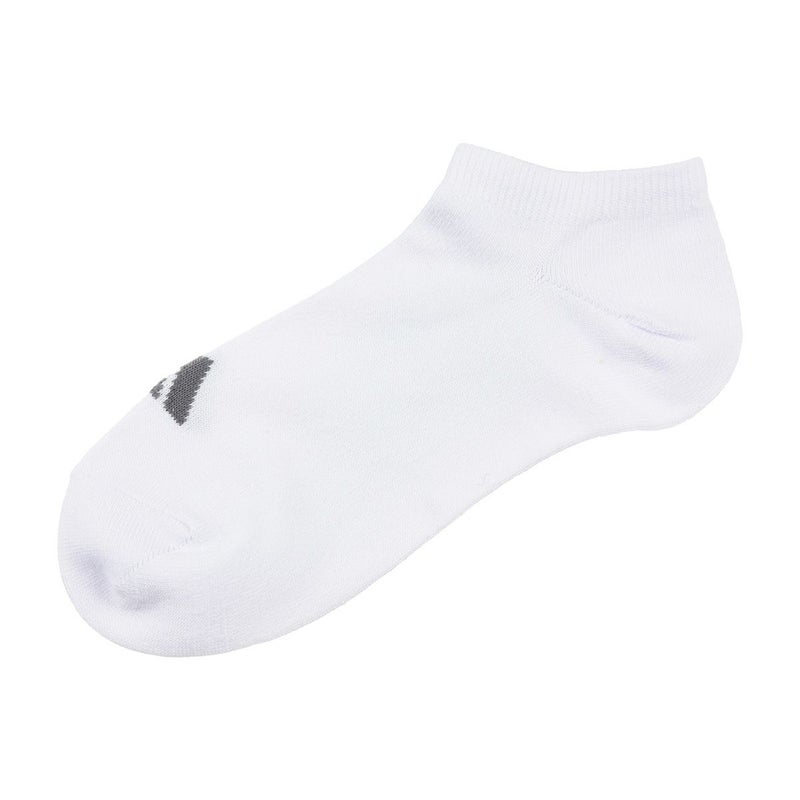 【アディダス】3足組靴下DEO無地ワンポイントスニーカー丈つま先かかと補強(06085W)