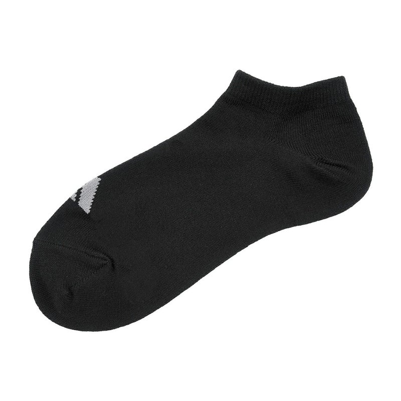 【アディダス】3足組靴下DEO無地ワンポイントスニーカー丈つま先かかと補強(06085W)