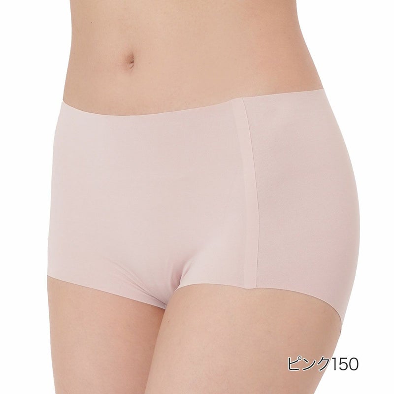 【満足】ショーツシームレスショーツ無地ボクサー(37-6616)