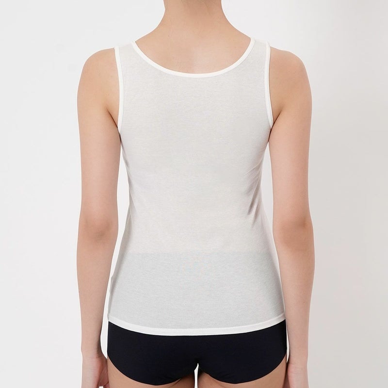 【デイリー満足】タンクトップ暑い日私の涼生活無地袖なしレーヨン素材(37V2112)