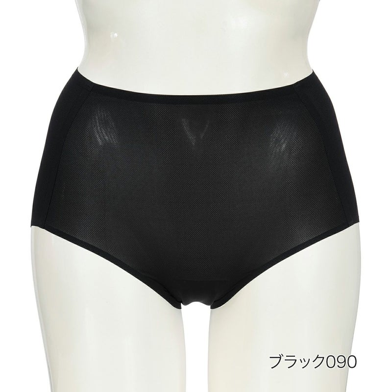 【満足美涼活】ショーツ冷やして整える無地深履きスタンダードワイドレギパン(37-4532F)