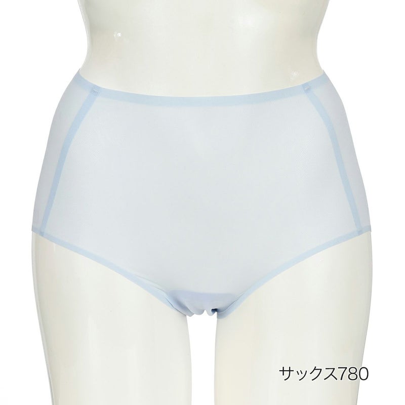 【満足美涼活】ショーツ冷やして整える無地深履きスタンダードワイドレギパン(37-4532F)