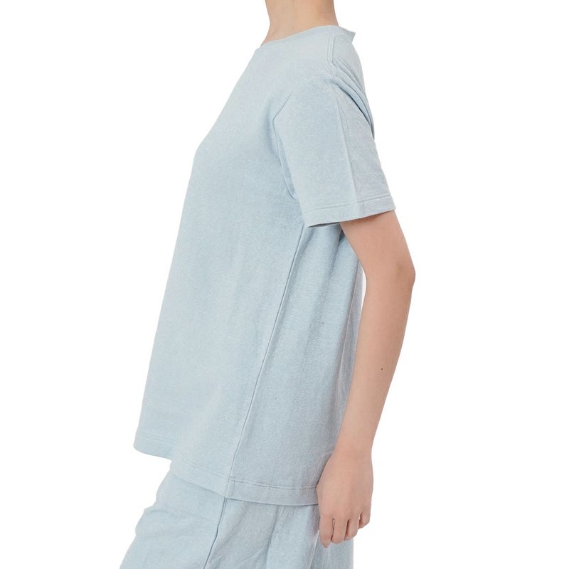 【満足】Tシャツ出雲ソフト無地三分袖クルーネックルームウェア(37P2592)