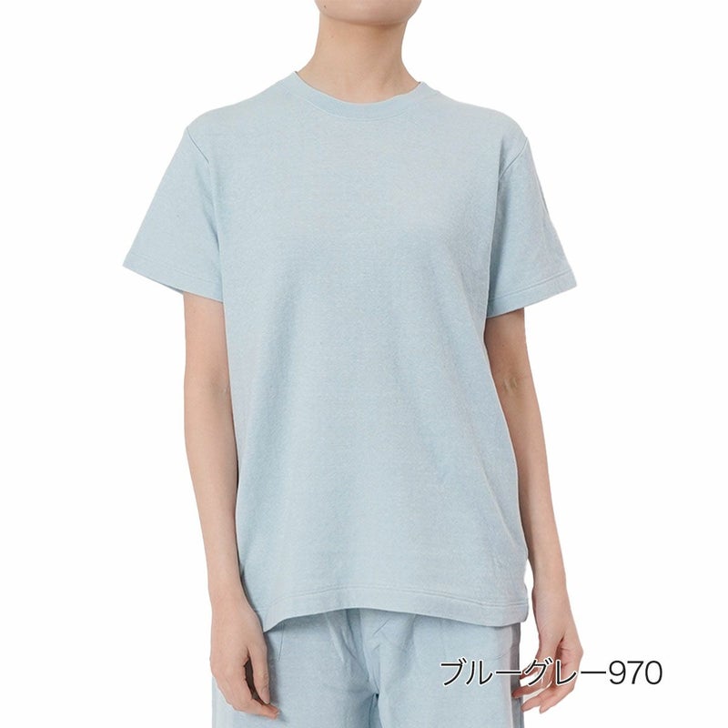 【満足】Tシャツ出雲ソフト無地三分袖クルーネックルームウェア(37P2592)