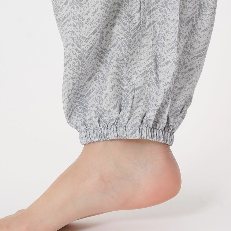 【fukuske(フクスケ)】ジョガーパンツヘリンボーン柄ボタニカル柄ジョガーパンツサイドポケット付き(RMP0042)