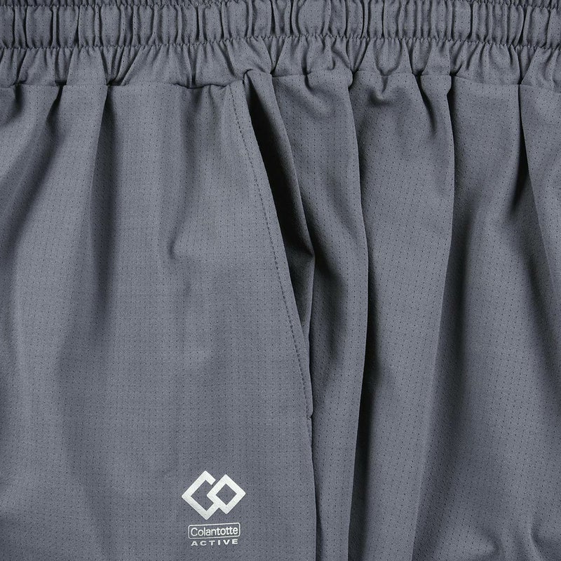 Colantotte(コラントッテ)：ACTIVE上下セット ルームウェア 無地 ワンポイント 上下セット ラグラン半袖 ハーフパンツ ストレッチメッシュ ウエストシャーリング(調節ひも有)(HRT-6001)