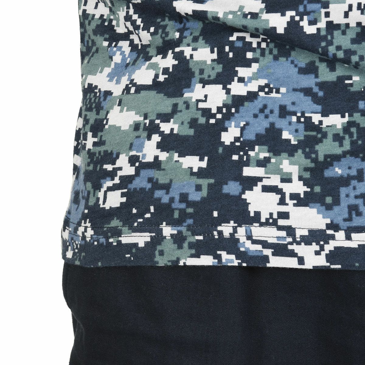 fukuske】 Tシャツ デジタルカモフラージュ柄 半袖 吸湿性(K250001C